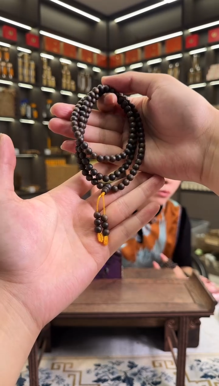 沉香手串海南紫罗兰沉水圆珠手串06/21克多样性发货一条