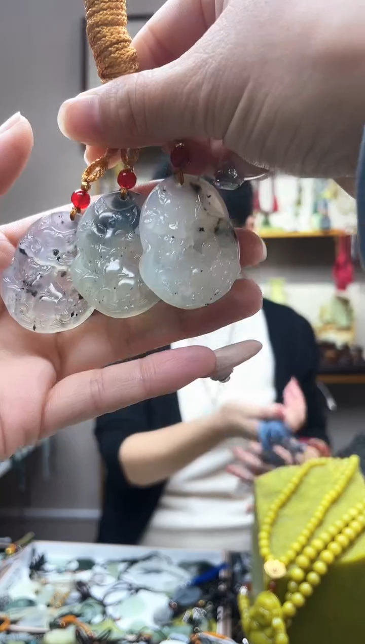 未镶嵌岫玉吊坠多样性发货拍一发一