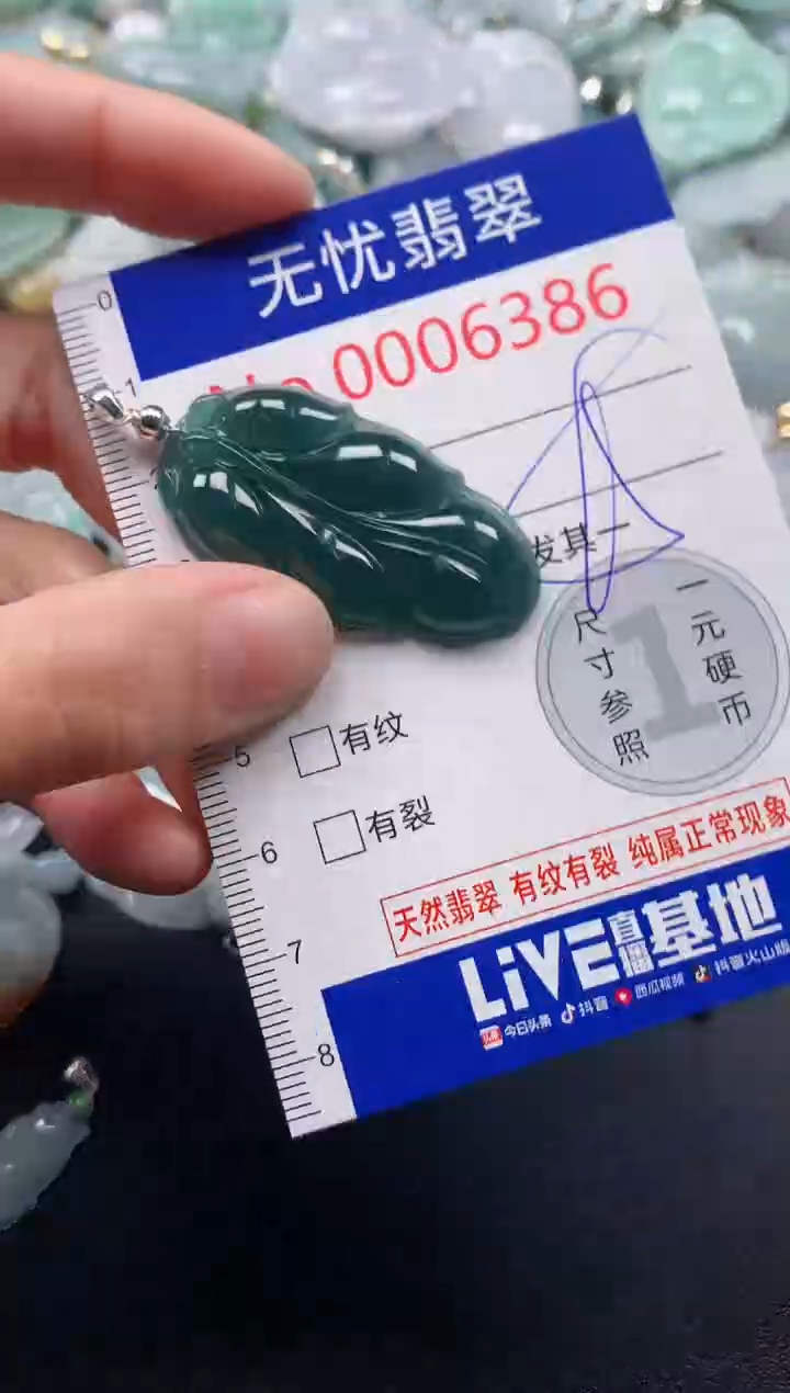 吊坠(不含链)未镶嵌翡翠6386