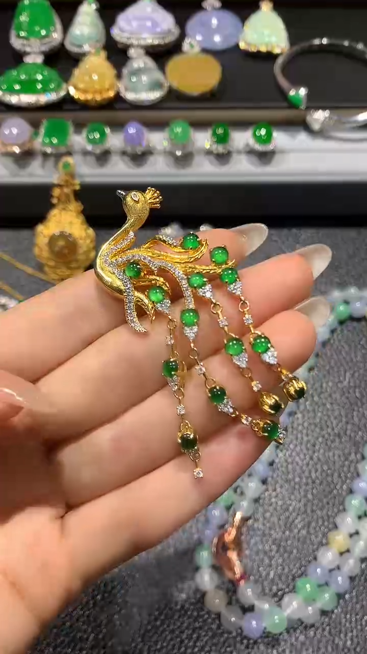 【闪购商品】翡翠吊坠(不含链)银S925镶嵌3多人多样性随机发货1件