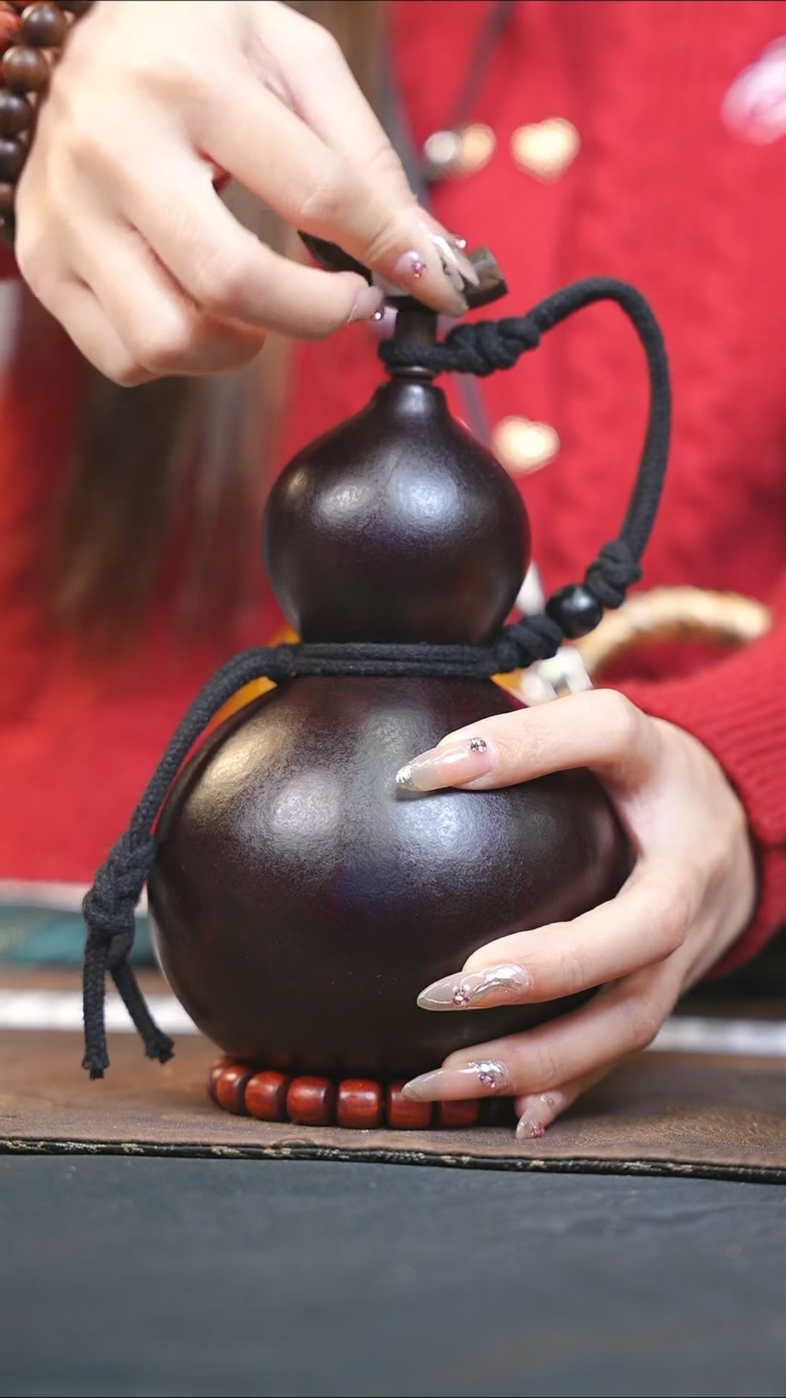 【闪购商品】WP321大漆酒葫芦不包手串及旋转底座