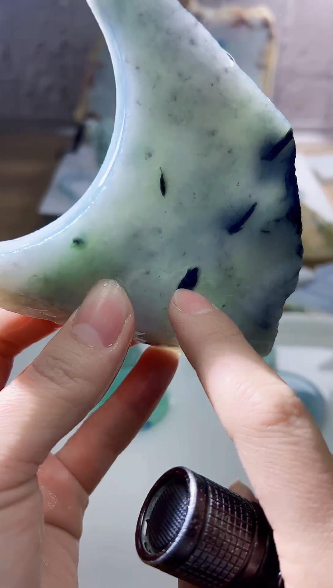 裸石翡翠天然翡翠A货余 南 836