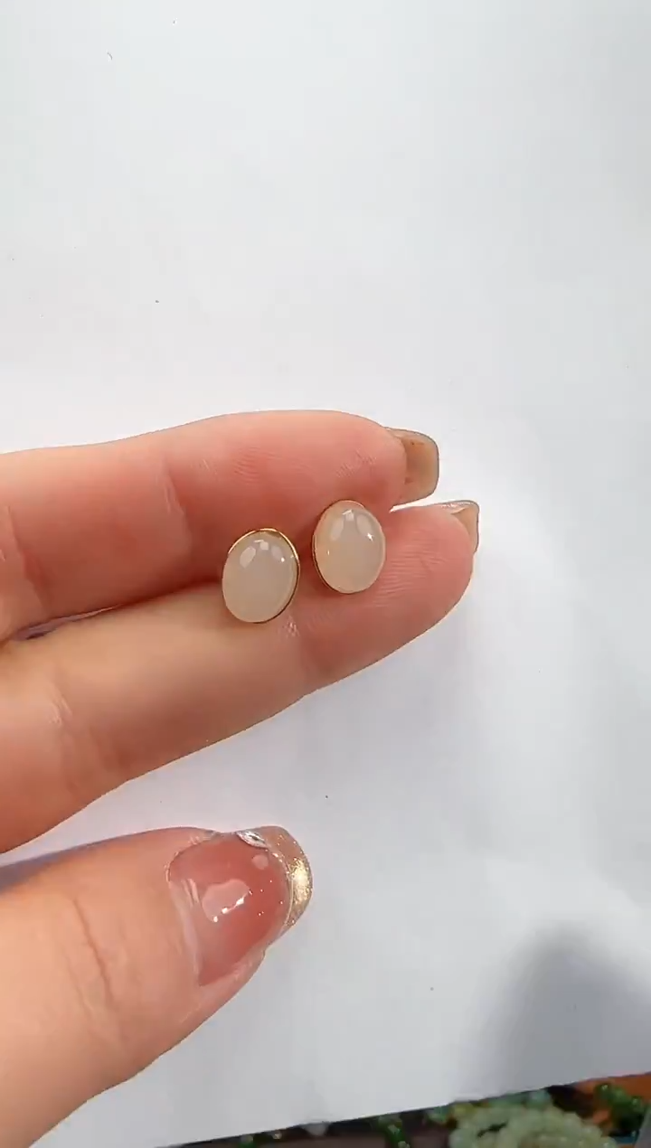 银S925镶嵌戒指和田玉1