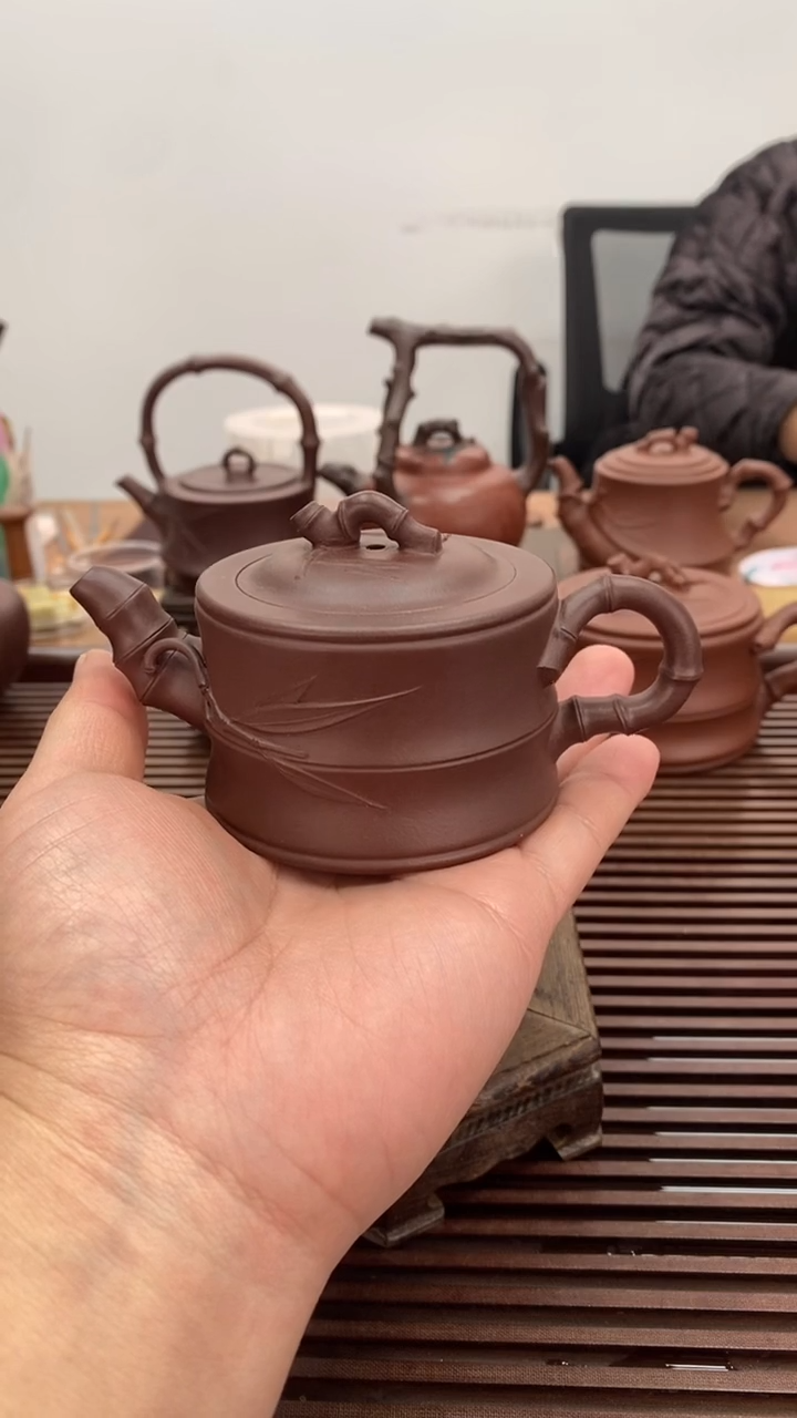 茶壶紫砂福利120毫升竹段