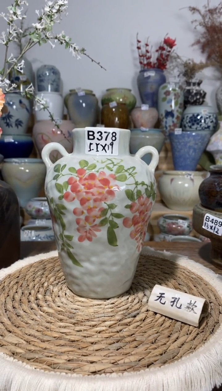 景德镇瓷韵陶瓷花盆   手工制品 完美主义者慎拍  B378
