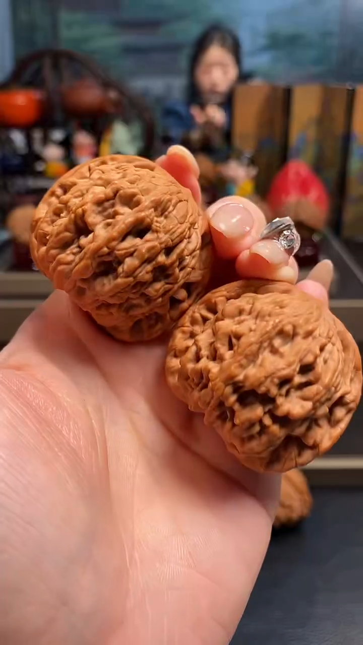 【闪购商品】文玩核桃把件H 551麦穗虎头44尺