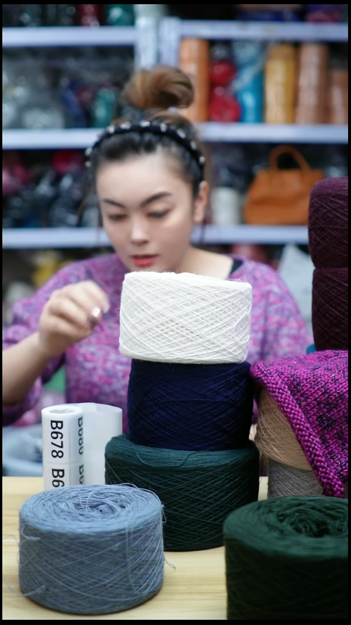 羊毛欢姐手编线B673