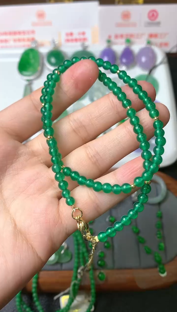 【闪购商品】玛瑙/玉髓颈饰未镶嵌珠链