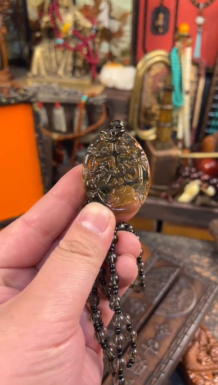 【闪购商品】琥珀颈饰未镶嵌二哥甄选哈哈哈哈哈