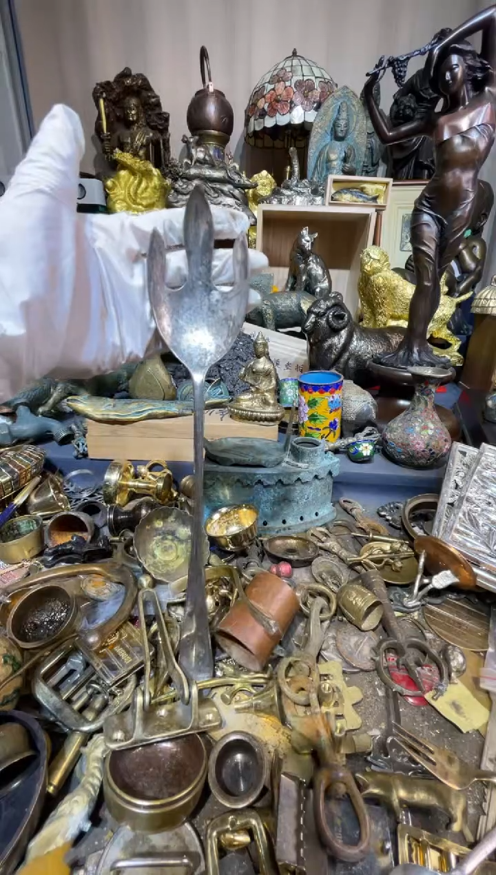 茶盏大阪中古铜器摆件187