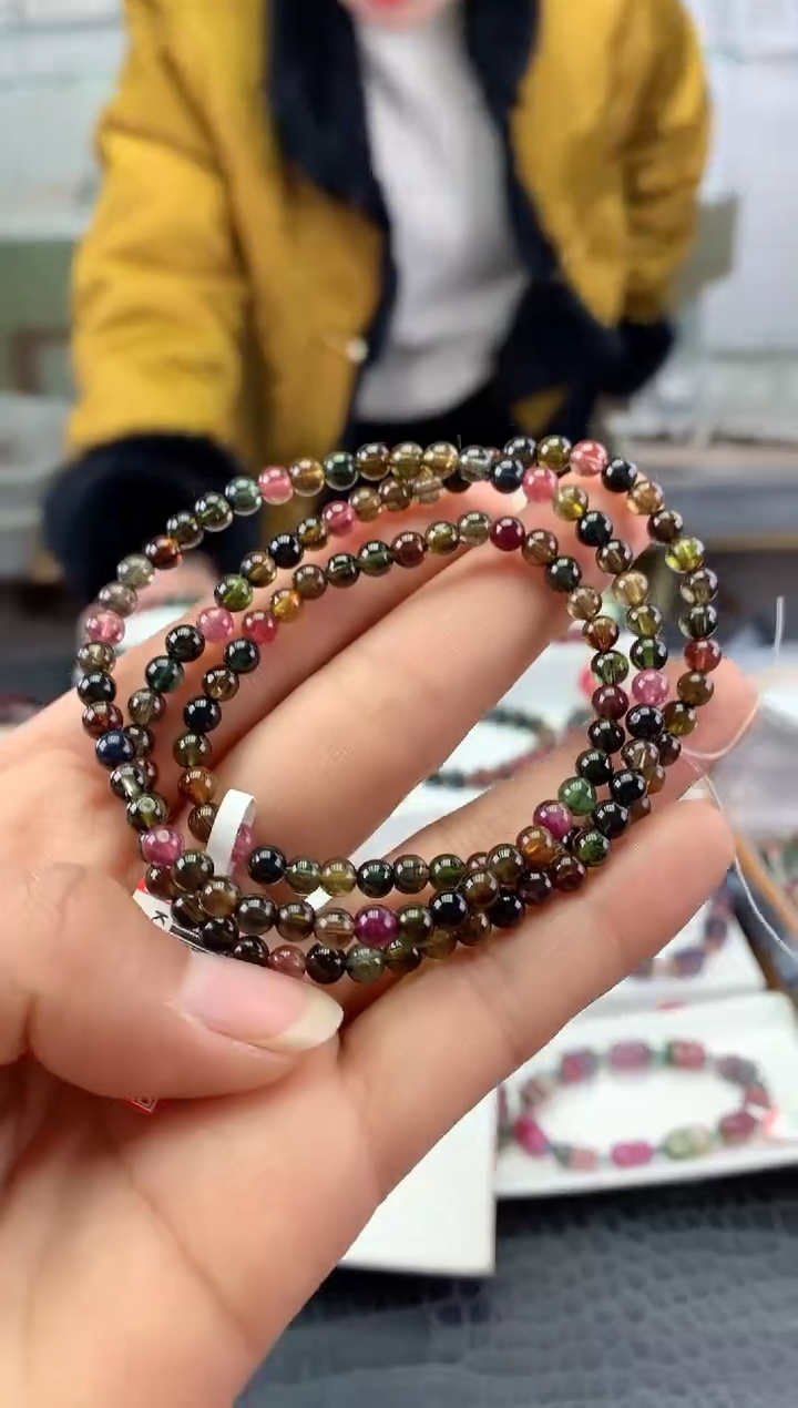 未镶嵌手串碧玺多样性发一条