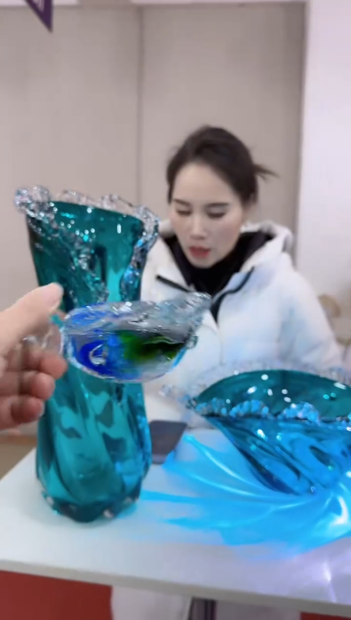 【闪购商品】无铅玻璃美全花器-n-早52