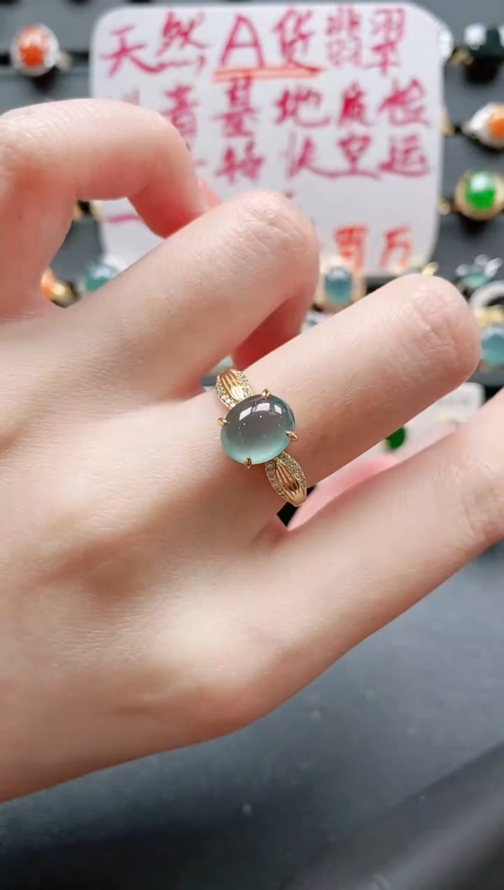 【闪购商品】翡翠戒指银S925镶嵌11111111