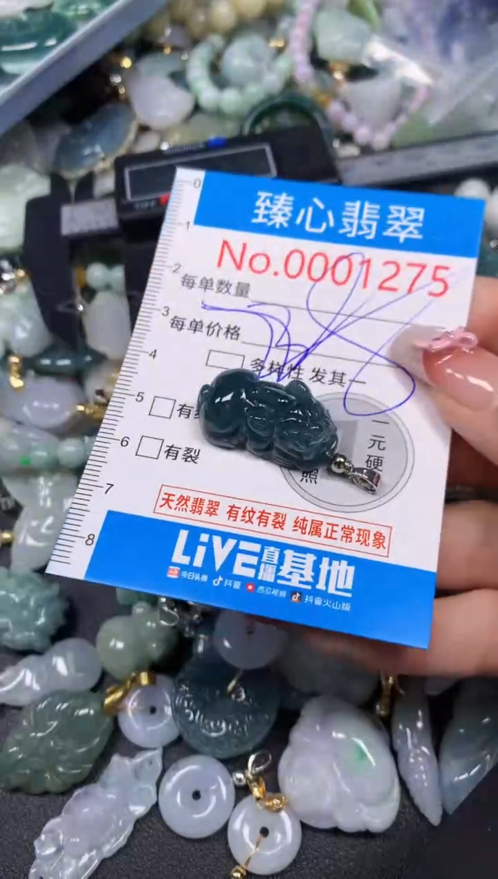 【闪购商品】翡翠颈饰未镶嵌含绳0001275