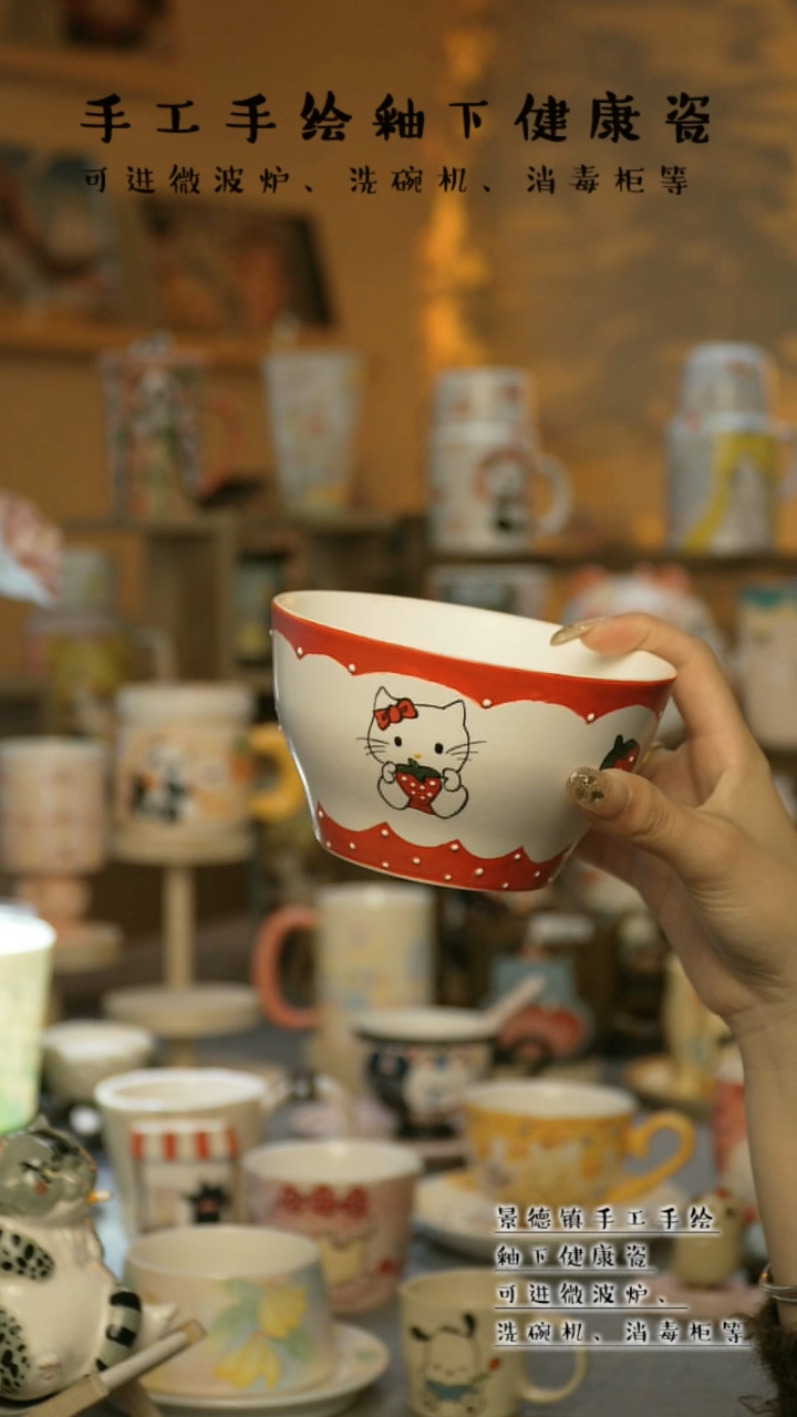 【闪购商品】杯景德镇高温釉下彩陶瓷&A631