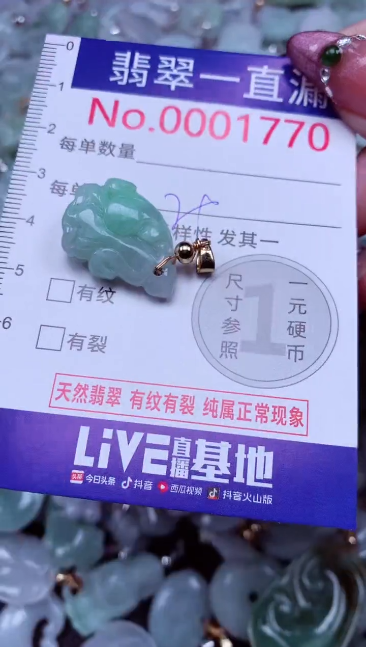 吊坠(不含链)未镶嵌翡翠1770