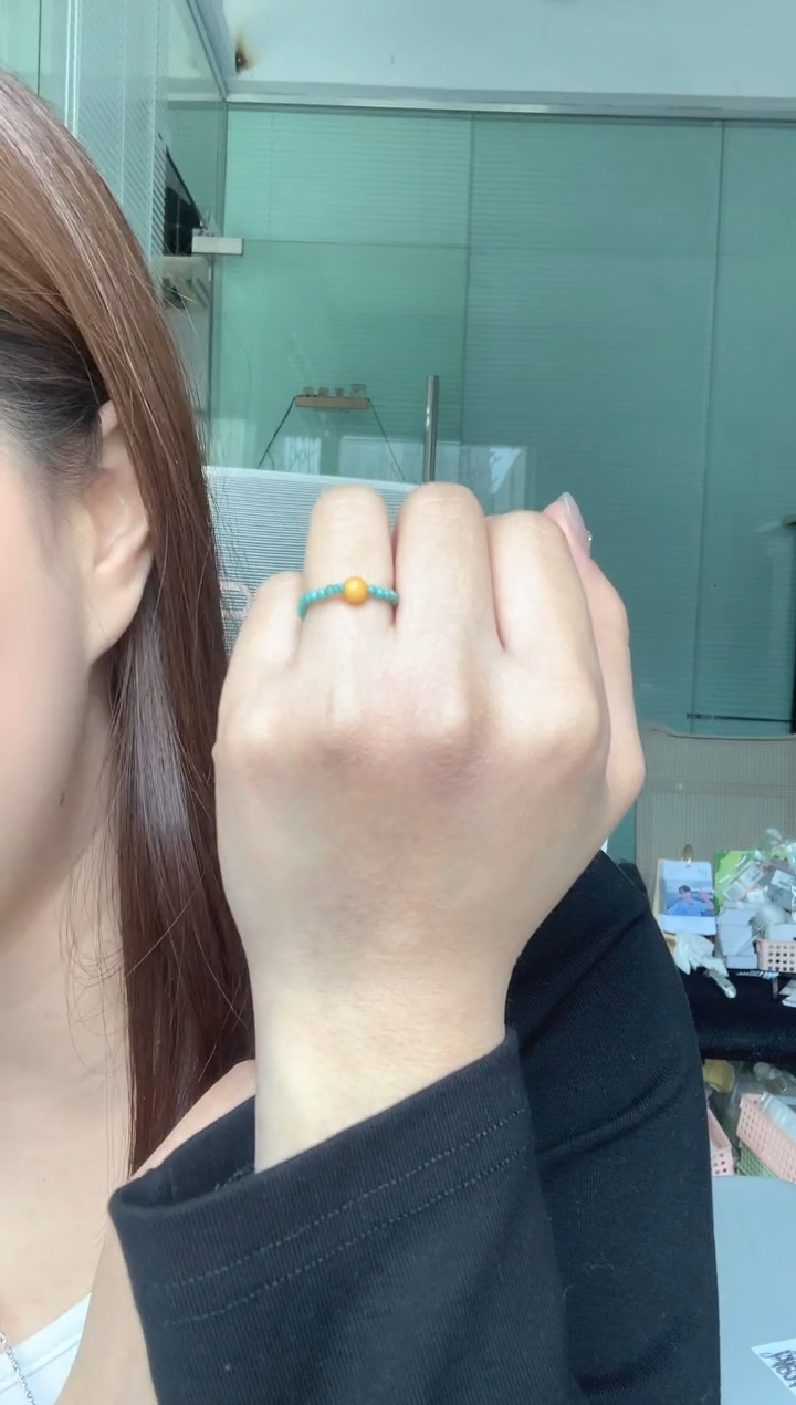 【闪购商品】绿松石戒指未镶嵌绿松戒指
