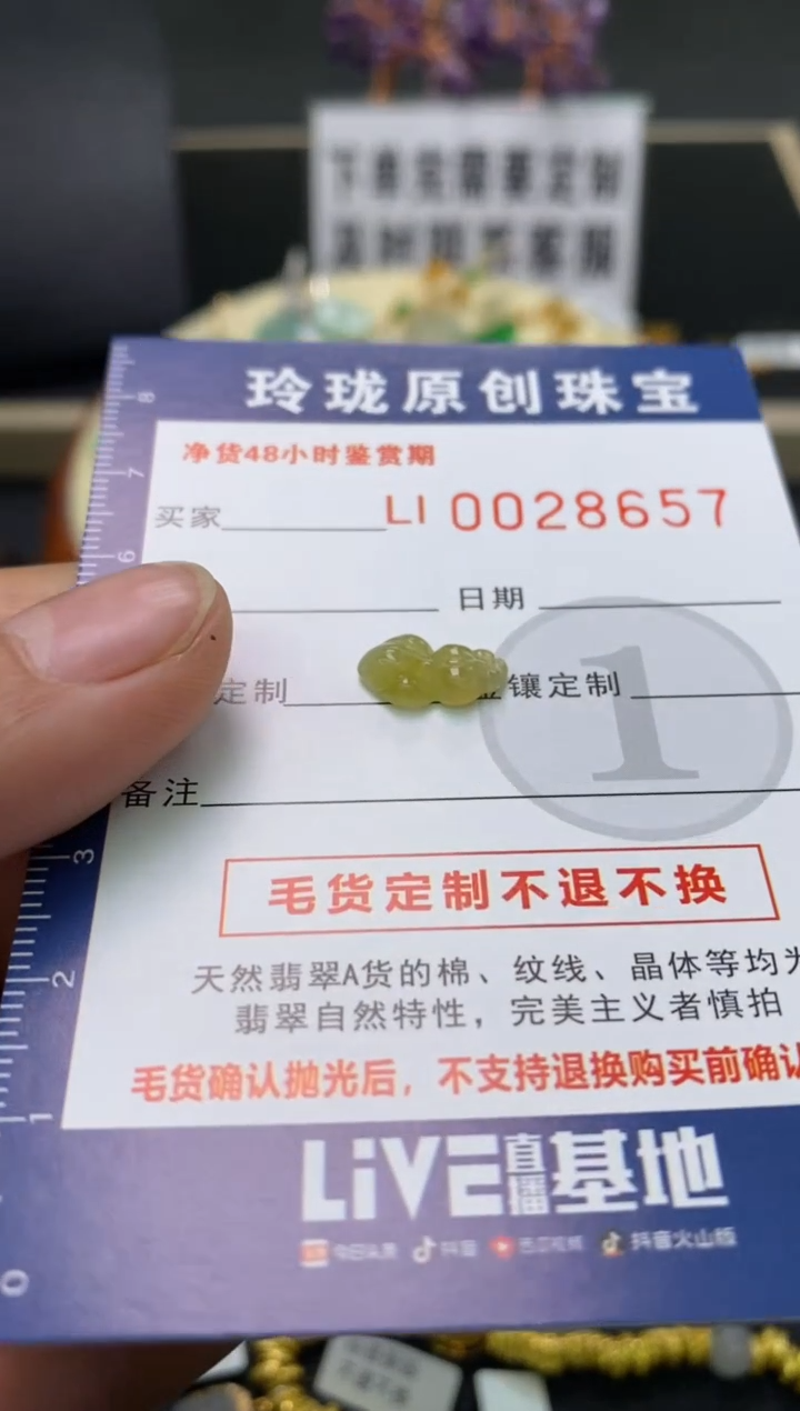 【闪购商品】翡翠颈饰未镶嵌翡翠净货28657