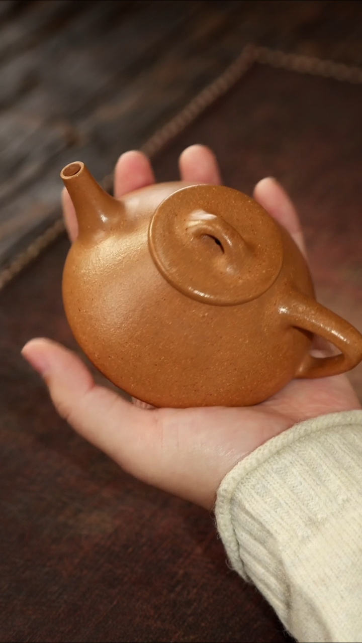 茶杯紫砂非遗茶器-老段石瓢（半手）
