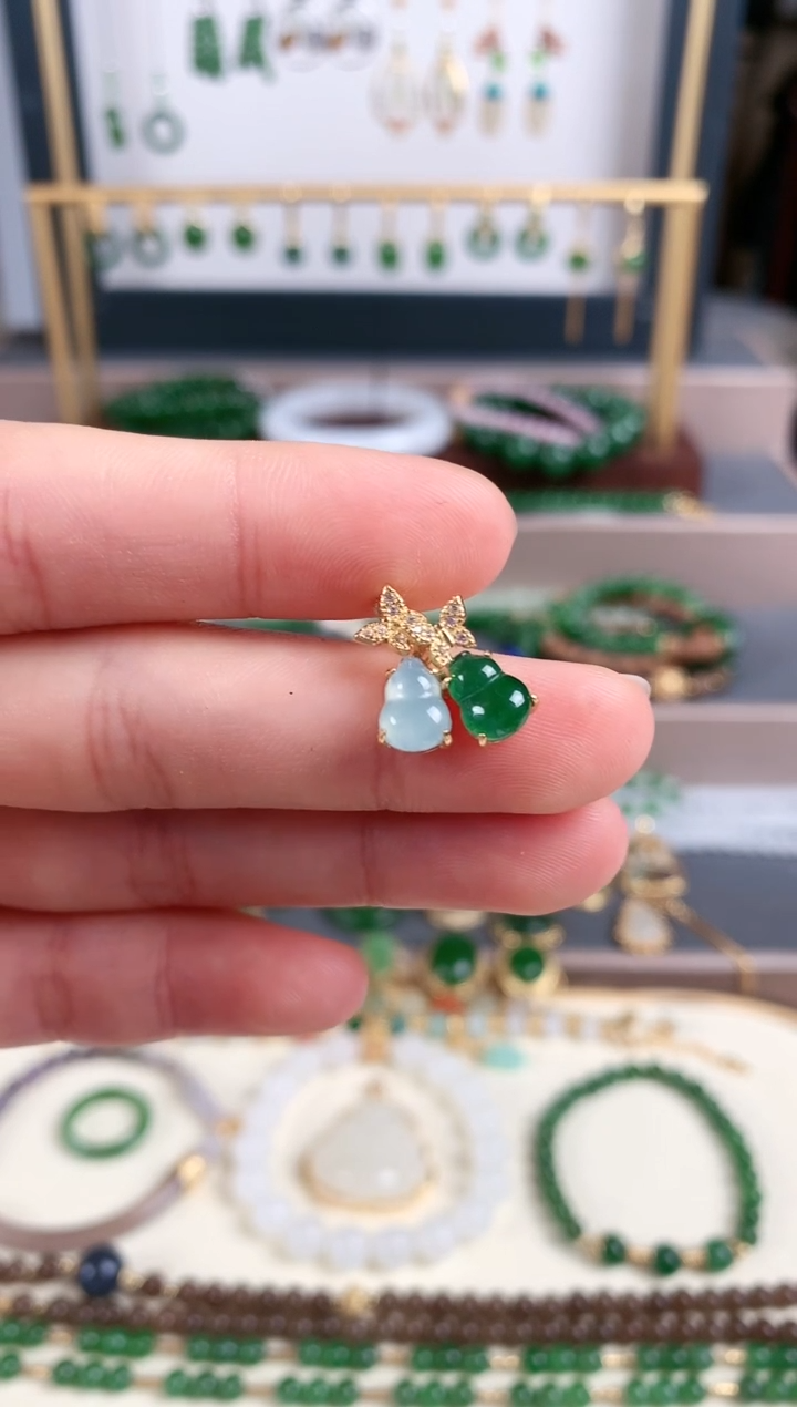 吊坠(不含链)银S925镶嵌翡翠1