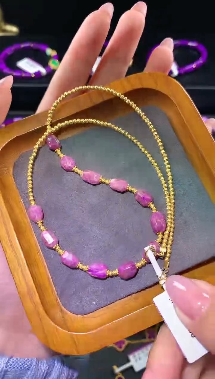 【闪购商品】苏纪石（舒俱来），18K金镶嵌舒俱来项链