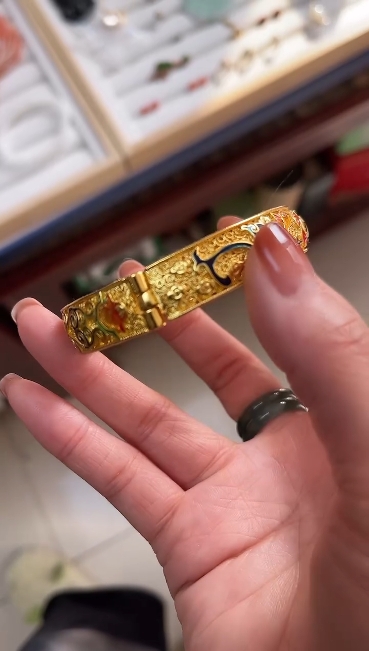 【闪购商品】龙凤珐琅景泰蓝手镯