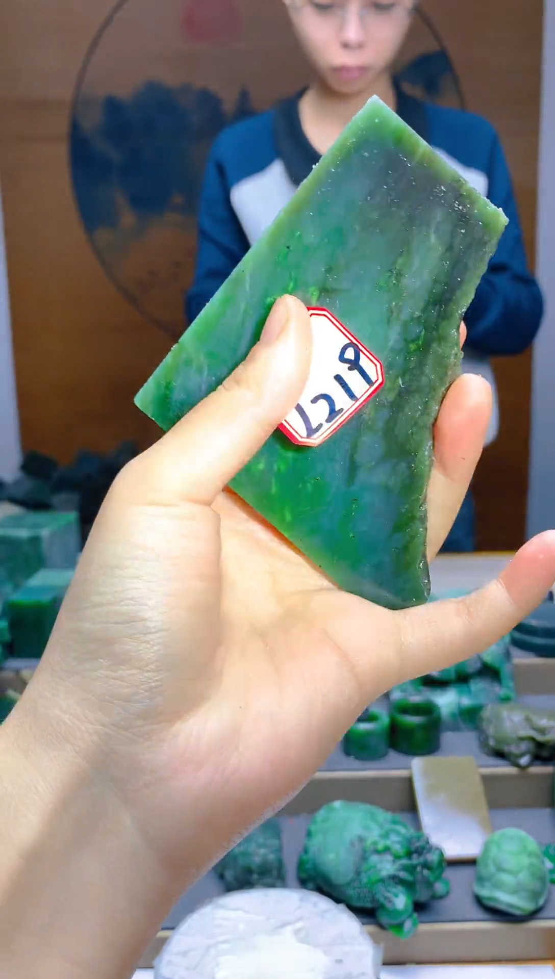 【闪购商品】和田玉（碧玉）珠宝半成品未镶嵌1