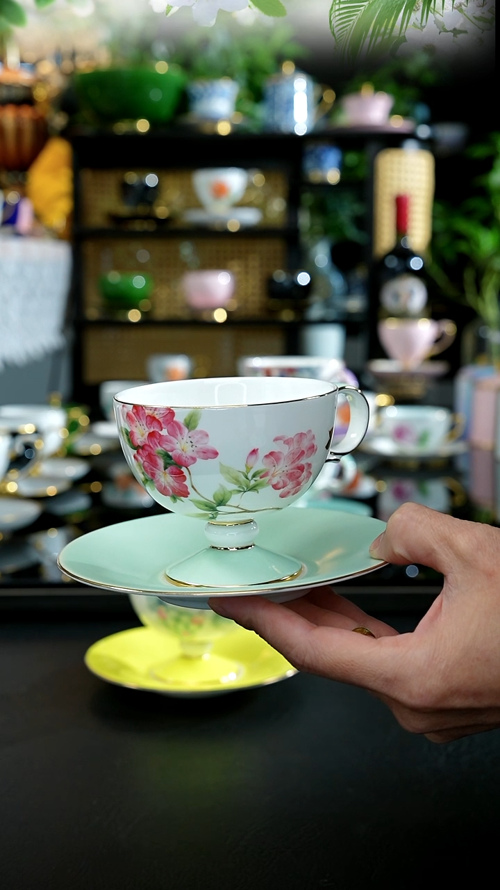 杯碟-------海棠花