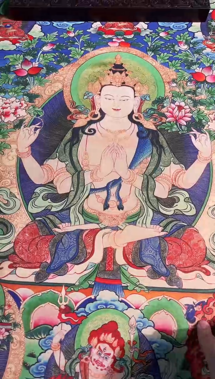 卷轴画卷轴画天天的唐卡tk16