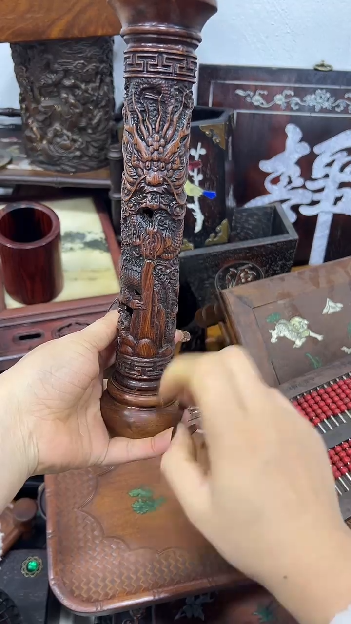 木沐头淘摆件木雕件