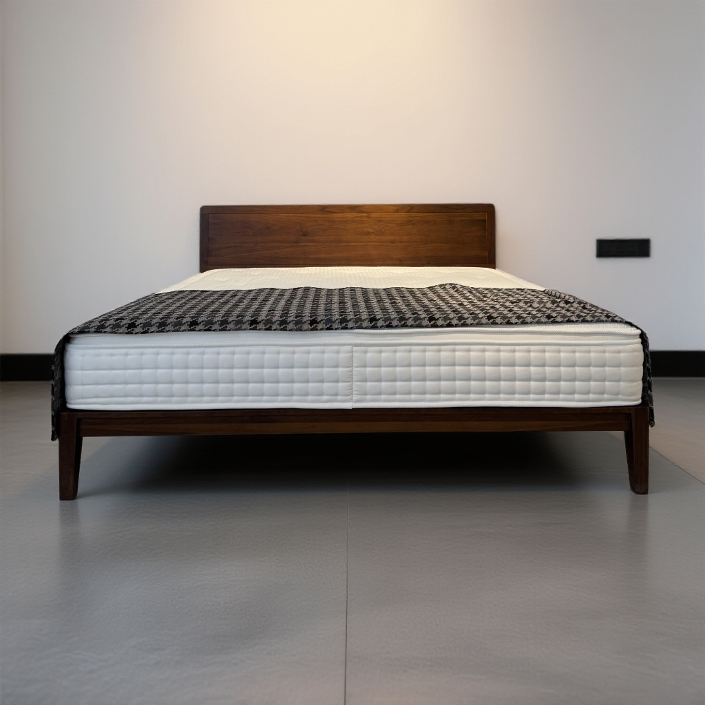 柚尊 北美黑胡桃--极简主卧大床