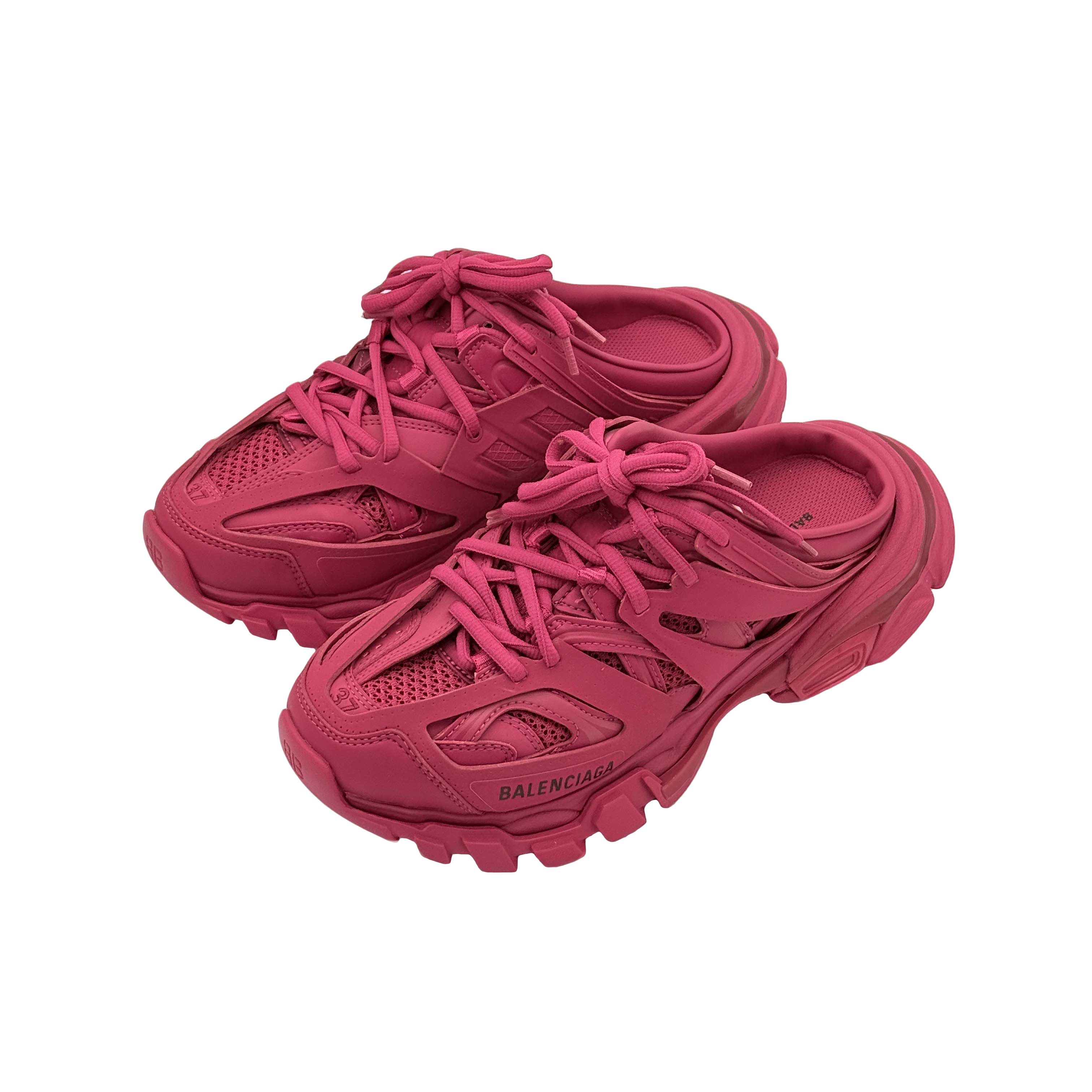 99新 Balenciaga/巴黎世家 Track网眼细带包头拖鞋/37码/DM0807