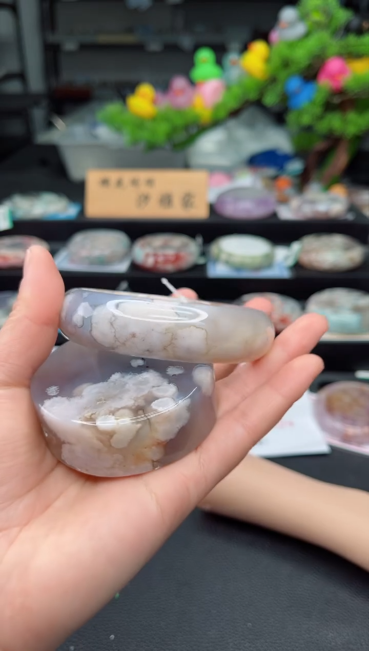 【闪购商品】石英质玉未镶嵌手镯67圈口（赠品镯心）3751975