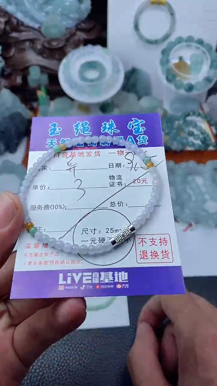 颈饰未镶嵌翡翠异手串