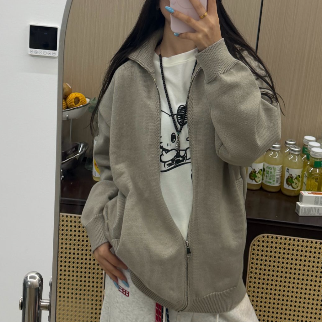 【FEEYUOO潮服秋季】3MY652休闲秋冬宽松灰色百搭韩版