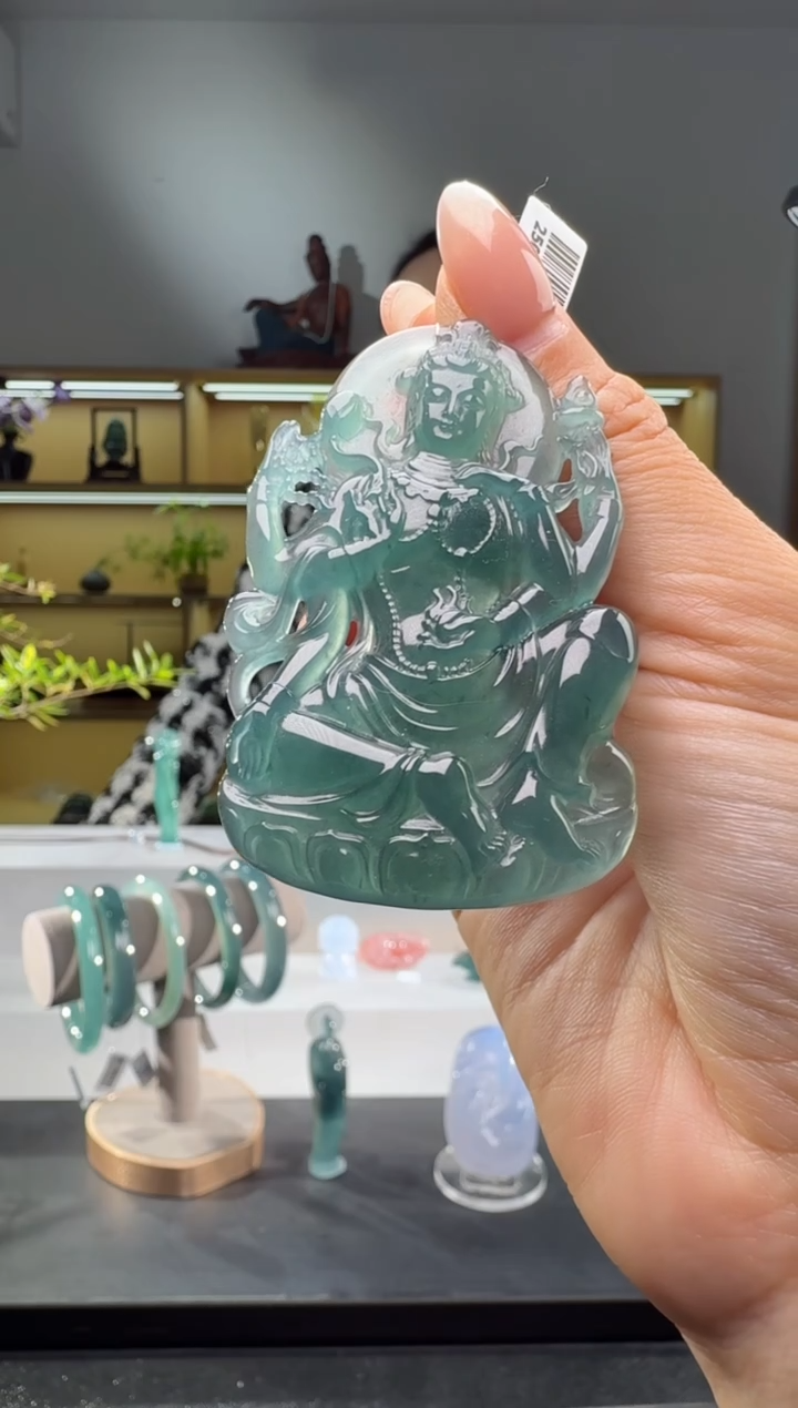 吊坠(不含链)未镶嵌翡翠观音