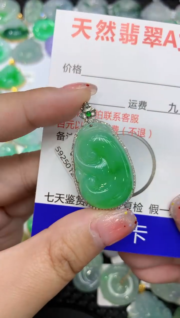 【闪购商品】翡翠颈饰18K金镶嵌111111111111