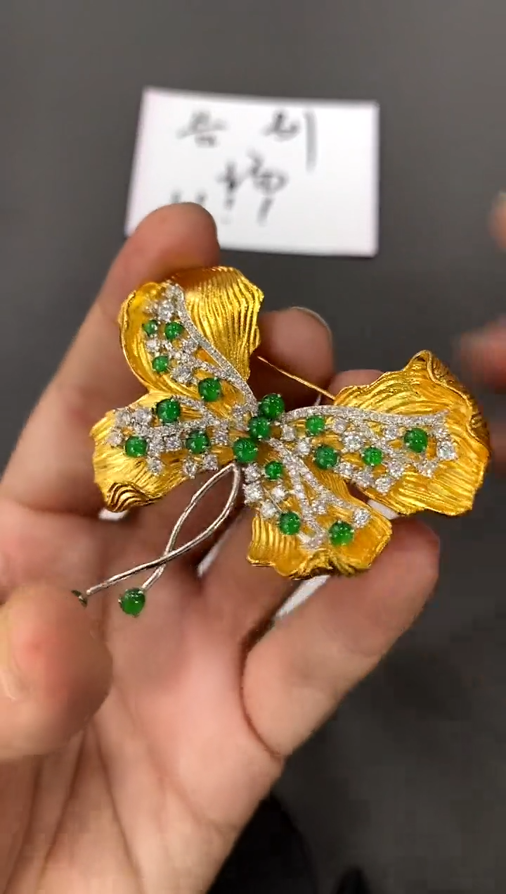 【闪购商品】翡翠颈饰银S925镀金镶嵌买断价