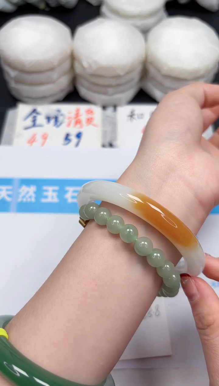 【闪购商品】石英质玉手镯未镶嵌743-58.8