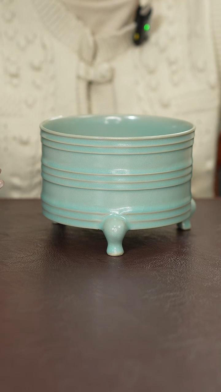 摆件瓷原矿原釉汝宋汝瓷