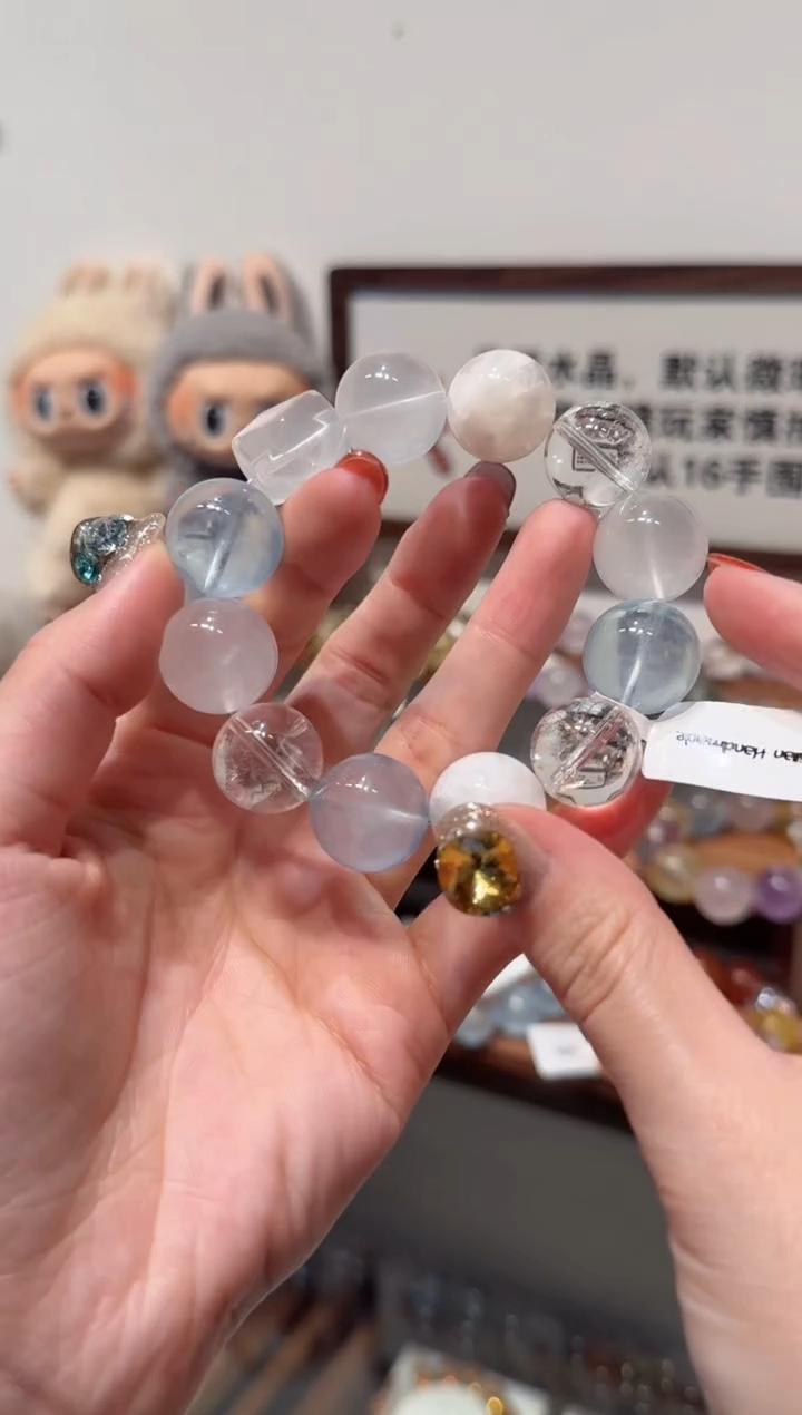 水晶手串未镶嵌）拍4单发一串 拍1单发单珠 多样性发货