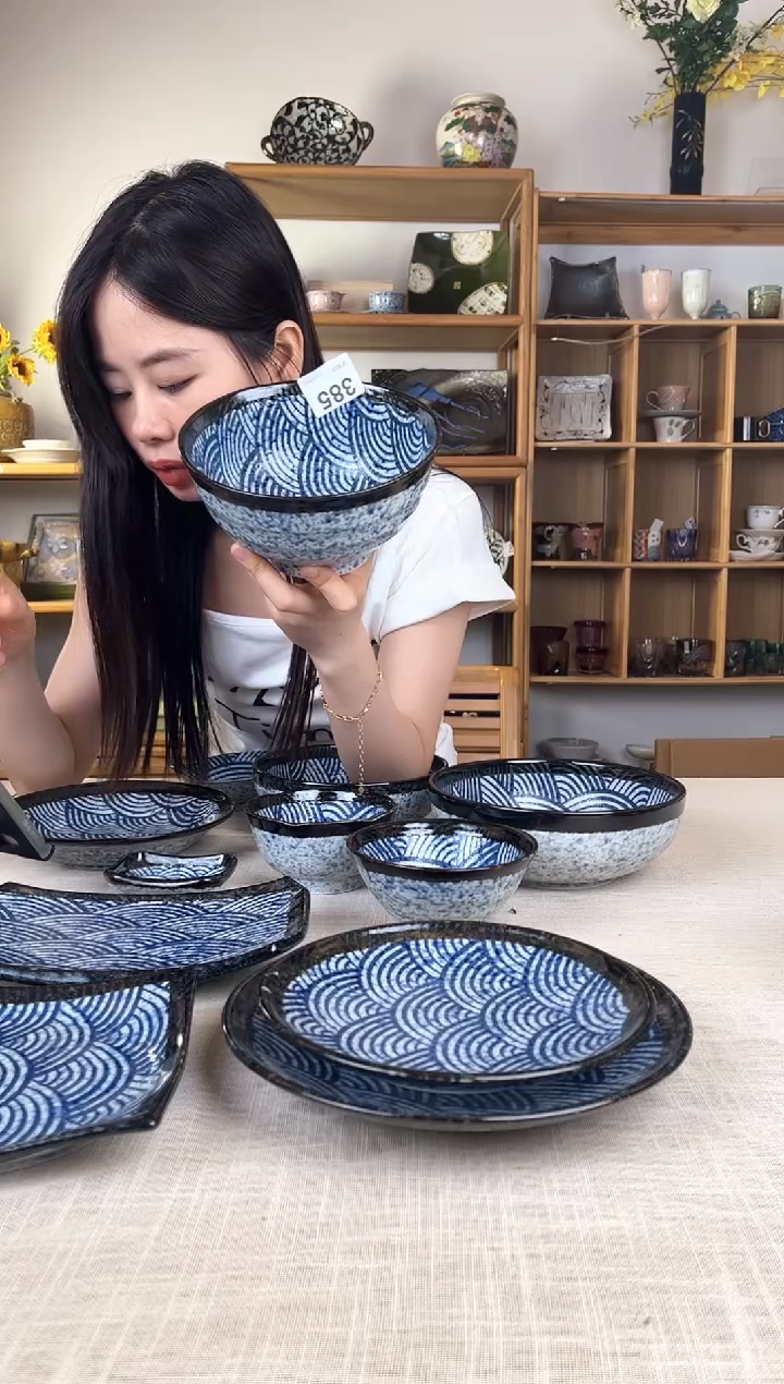 瓷         385号面碗17*8.5