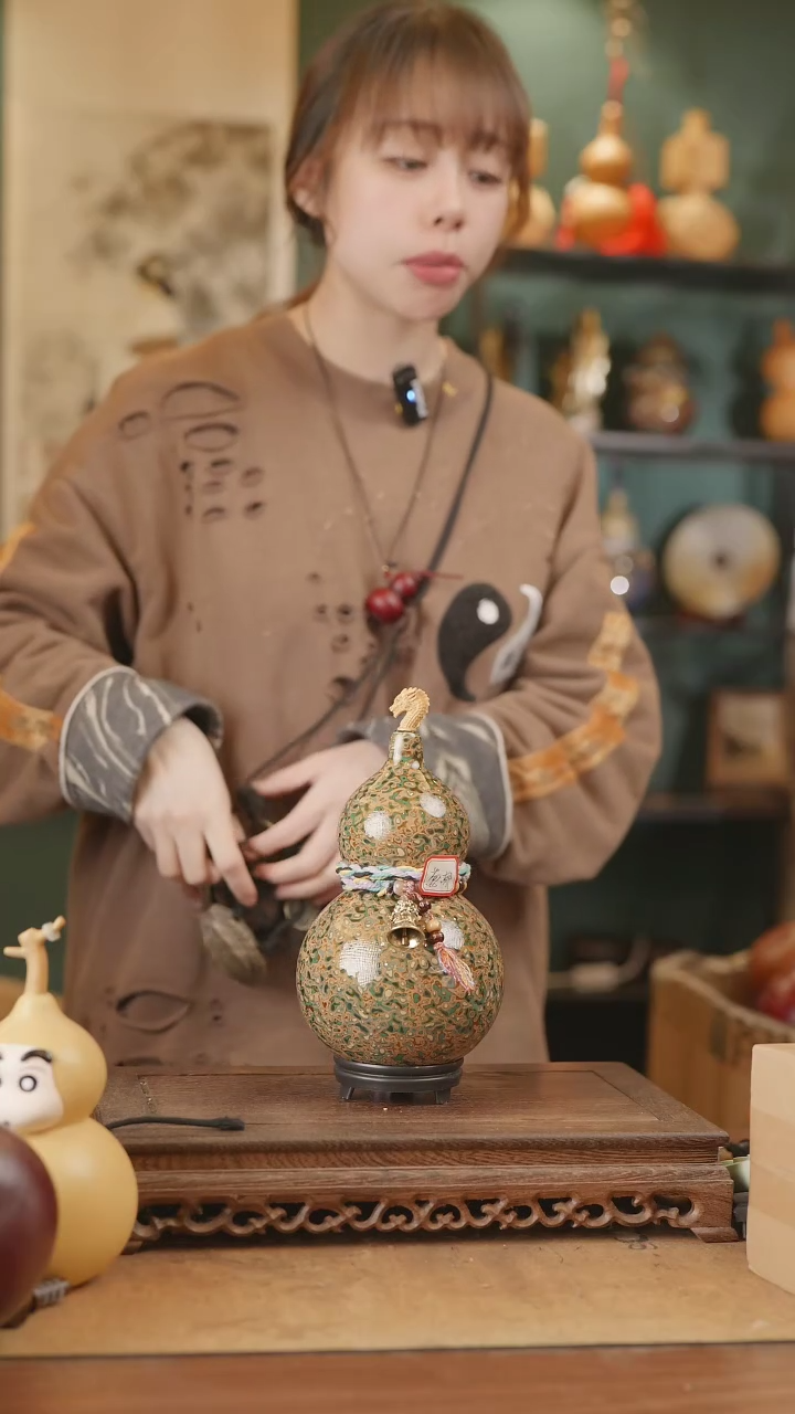 【闪购商品】261号精品天然大漆工艺防渗内胆酒葫芦~