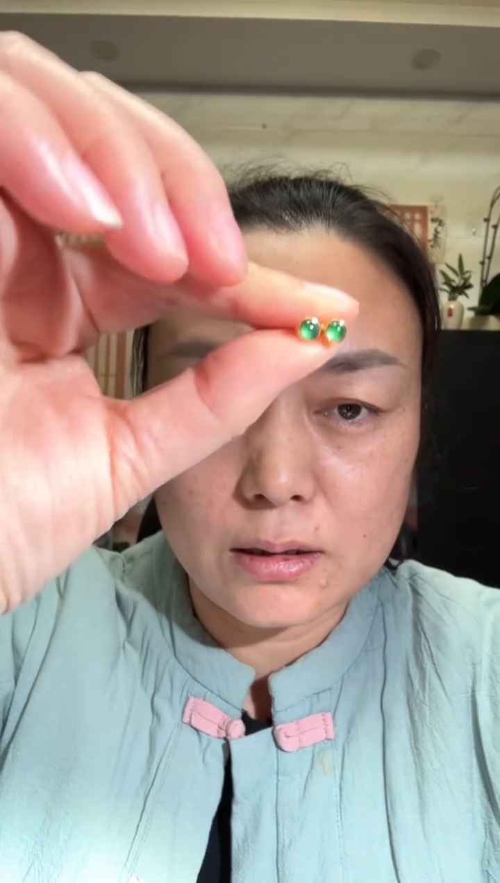 颈饰银S925镶嵌翡翠00005452