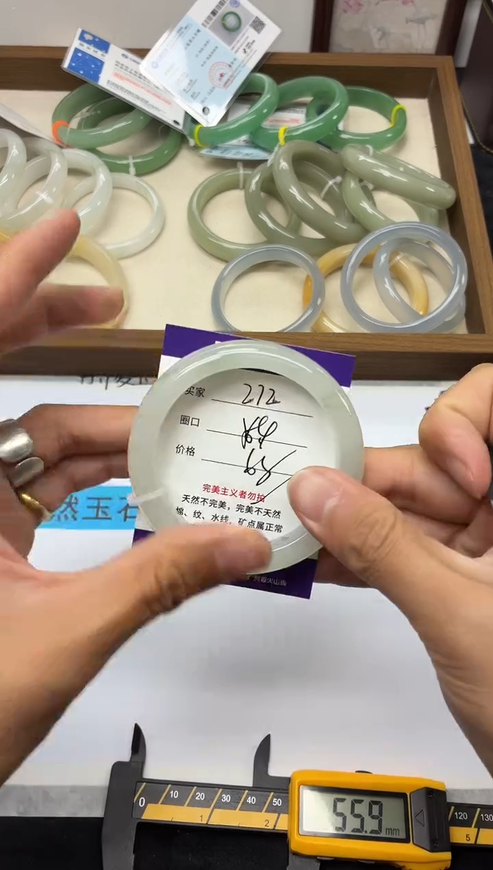 未镶嵌手镯石英质玉272