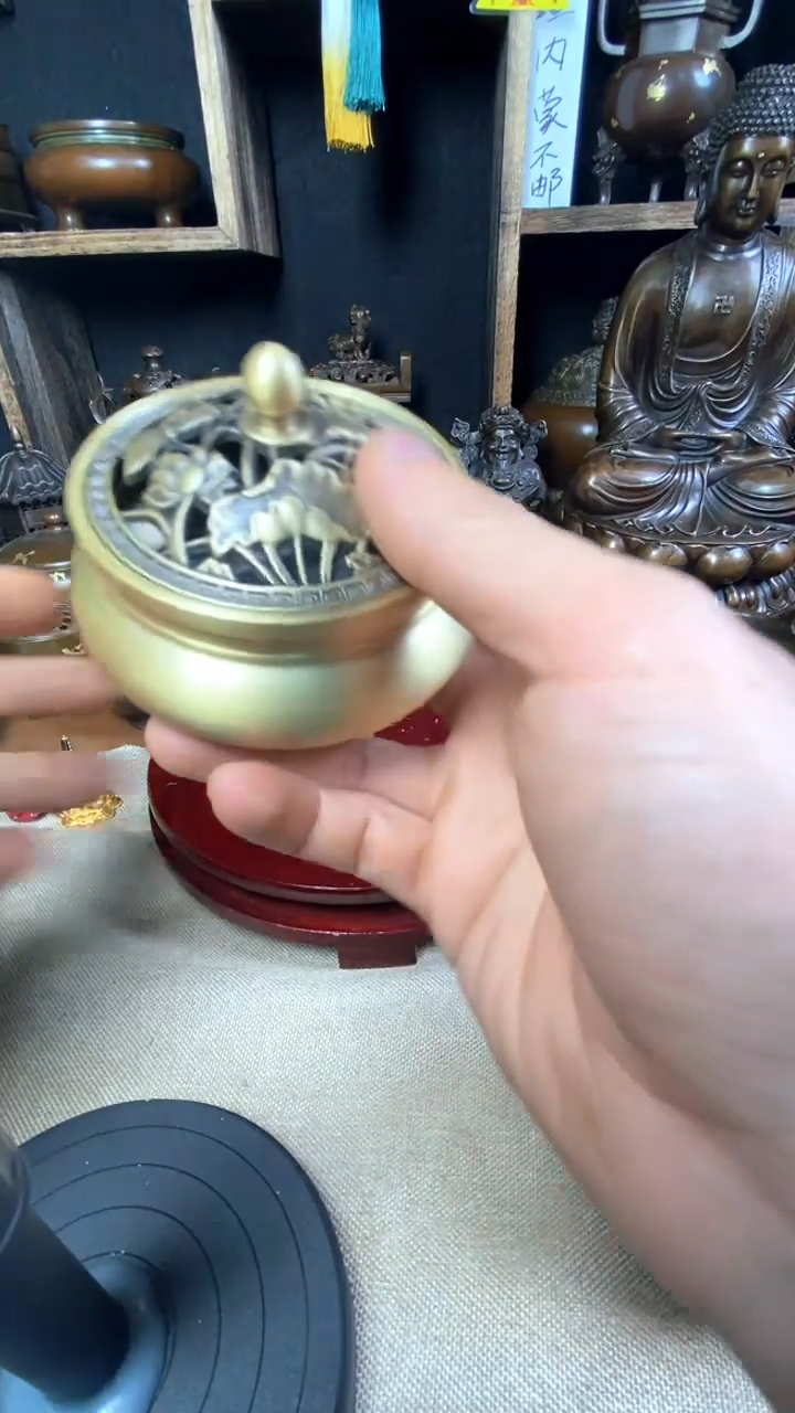 【闪购商品】苏工 普工精品铜 摆件熏香炉/摆件