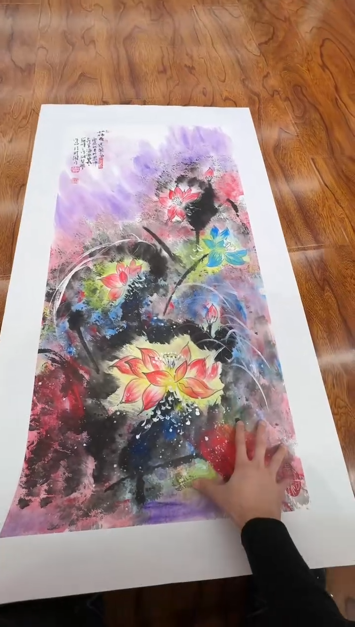 国画孙桂国老师作品，带合影证书8-34