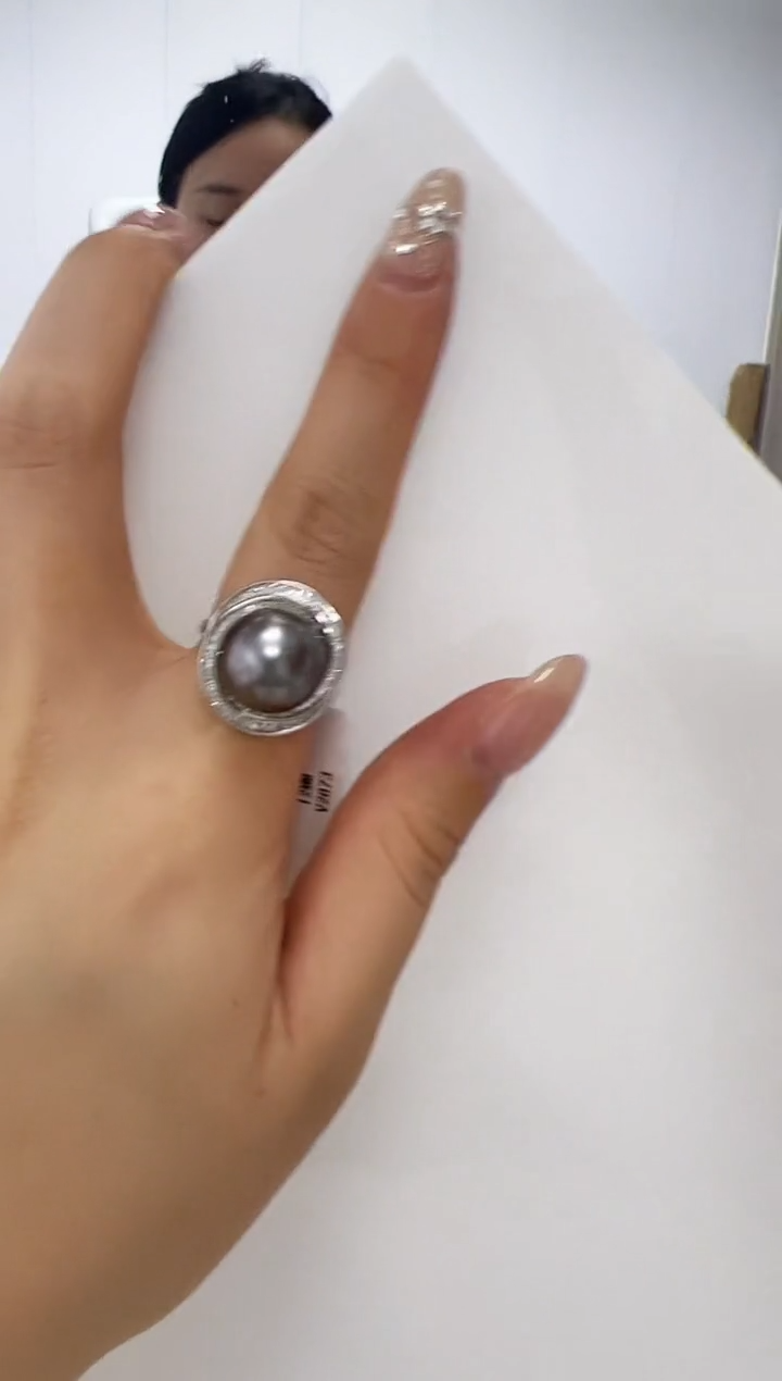 【闪购商品】海水珍珠DA银S925镶嵌戒指  V2873
