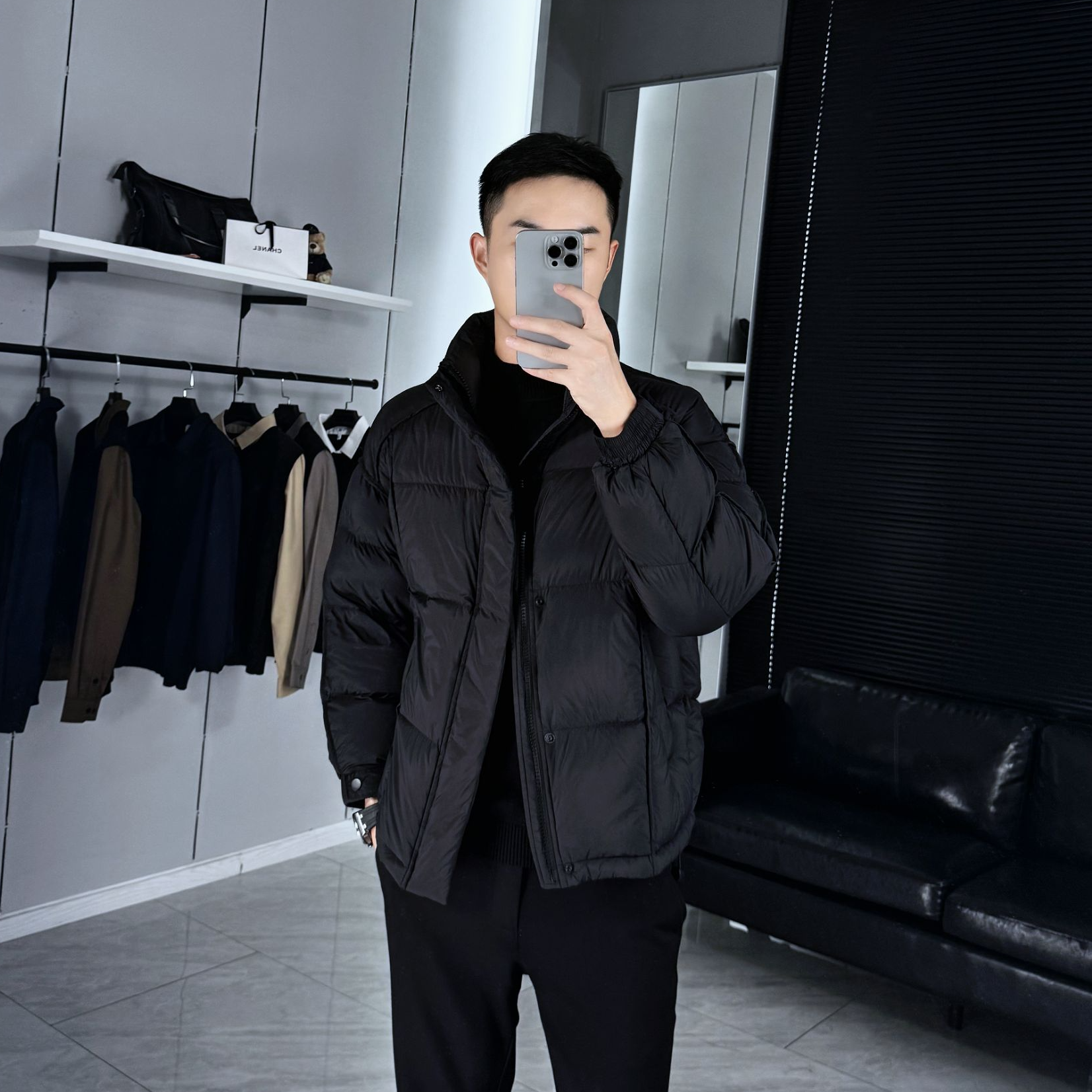 【90白鸭绒】秋冬新款羽绒夹克时尚男士休闲羽绒服男冬季潮流青年