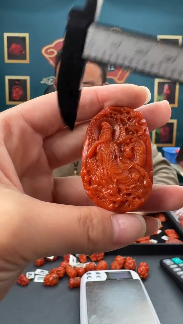 【闪购商品】南红玛瑙雕刻未镶嵌077ZB0214产品一个